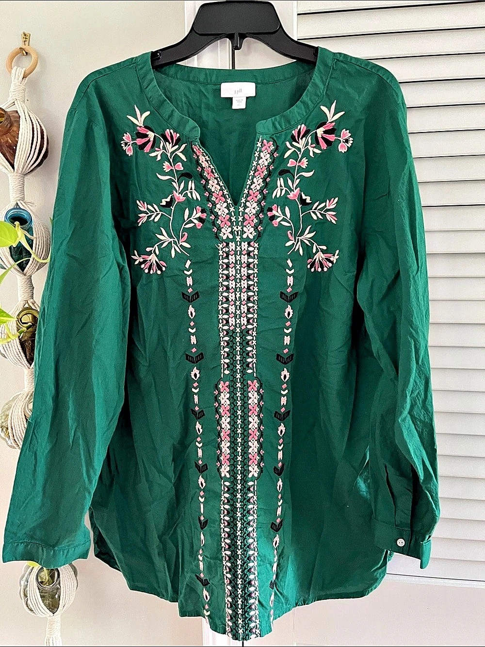 J Jill Embroidered Tunic
